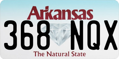 AR license plate 368NQX
