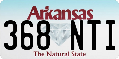 AR license plate 368NTI