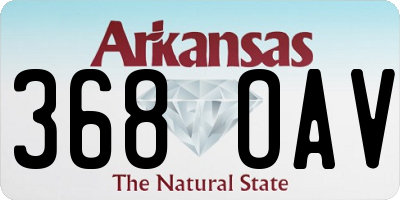 AR license plate 368OAV