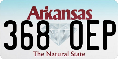 AR license plate 368OEP