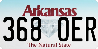 AR license plate 368OER