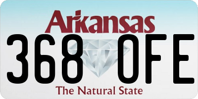 AR license plate 368OFE