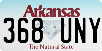 AR license plate 368UNY