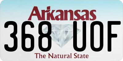 AR license plate 368UOF