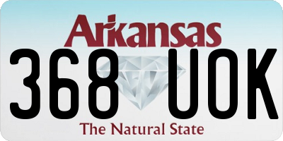 AR license plate 368UOK