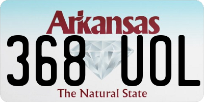 AR license plate 368UOL