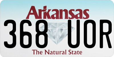 AR license plate 368UOR