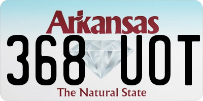 AR license plate 368UOT