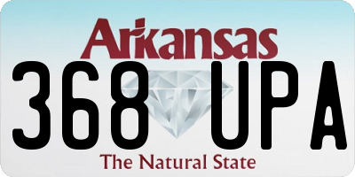AR license plate 368UPA