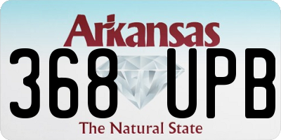 AR license plate 368UPB