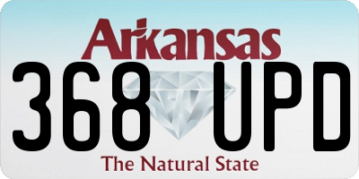 AR license plate 368UPD