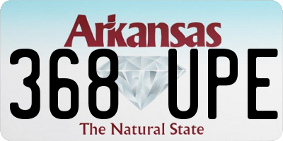 AR license plate 368UPE