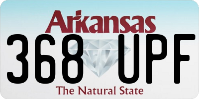 AR license plate 368UPF