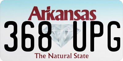 AR license plate 368UPG