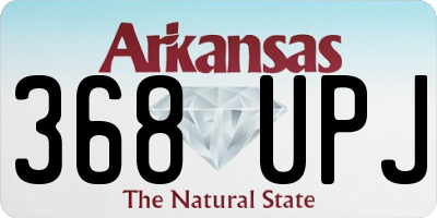 AR license plate 368UPJ