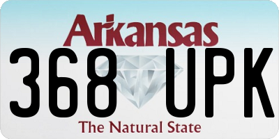 AR license plate 368UPK