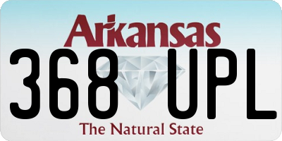 AR license plate 368UPL