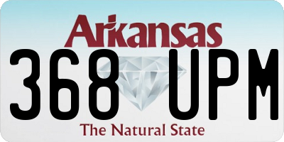 AR license plate 368UPM