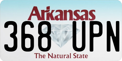 AR license plate 368UPN