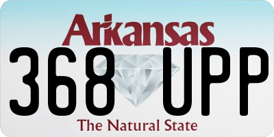 AR license plate 368UPP
