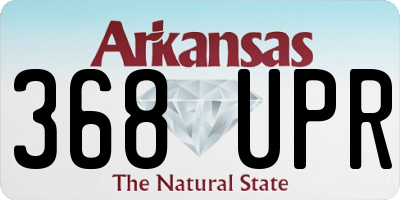 AR license plate 368UPR