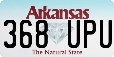 AR license plate 368UPU