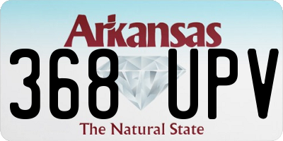 AR license plate 368UPV