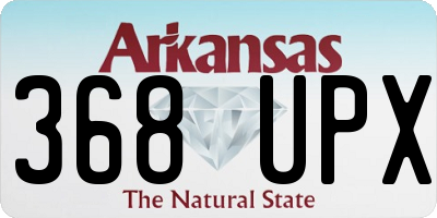 AR license plate 368UPX