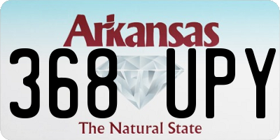 AR license plate 368UPY