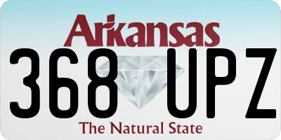 AR license plate 368UPZ