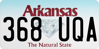 AR license plate 368UQA