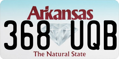 AR license plate 368UQB