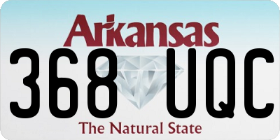 AR license plate 368UQC