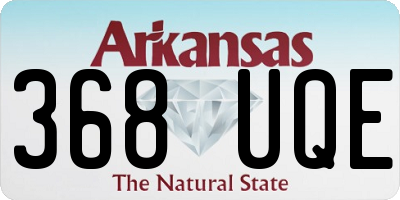 AR license plate 368UQE