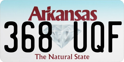 AR license plate 368UQF