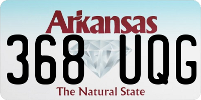 AR license plate 368UQG