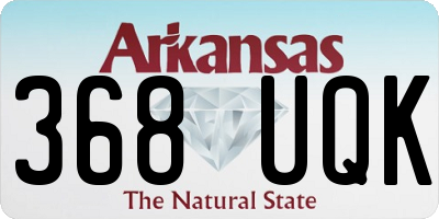 AR license plate 368UQK