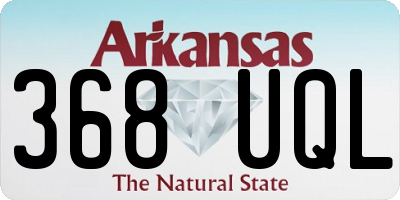 AR license plate 368UQL