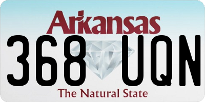 AR license plate 368UQN