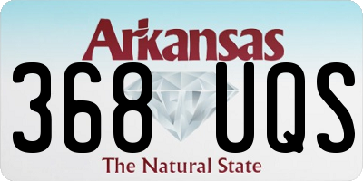 AR license plate 368UQS