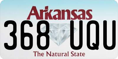 AR license plate 368UQU