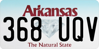 AR license plate 368UQV