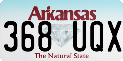 AR license plate 368UQX