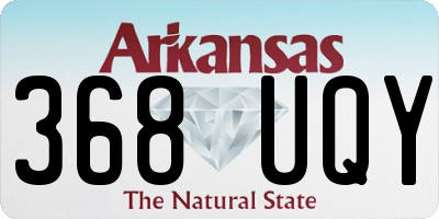 AR license plate 368UQY