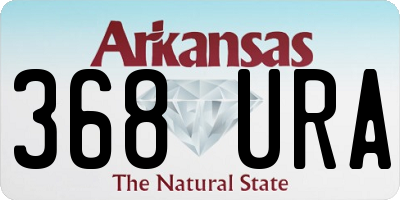 AR license plate 368URA