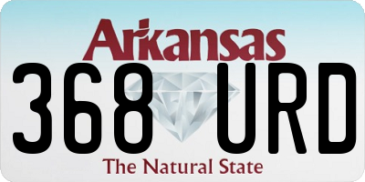 AR license plate 368URD