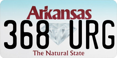 AR license plate 368URG
