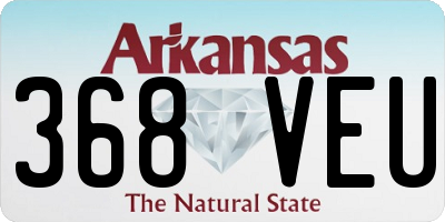 AR license plate 368VEU