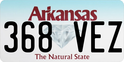 AR license plate 368VEZ