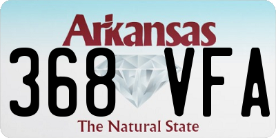 AR license plate 368VFA